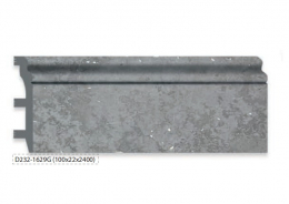 Плинтус D232-1629G 100х22х2400 Травертин светлый мерцающий